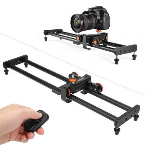 YELANGU Camera Video Track Dolly Motorized Electric Slider Dolly for Smart Phone Camera Motorized Electric Slider Dolly ► Photo 1/6