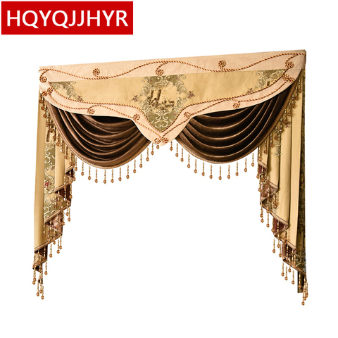 24 Style luxury Valance for curtain top for living room bedroom Buy VALANCE dedicated link/Not including Cloth curtain and tulle ► Photo 1/6