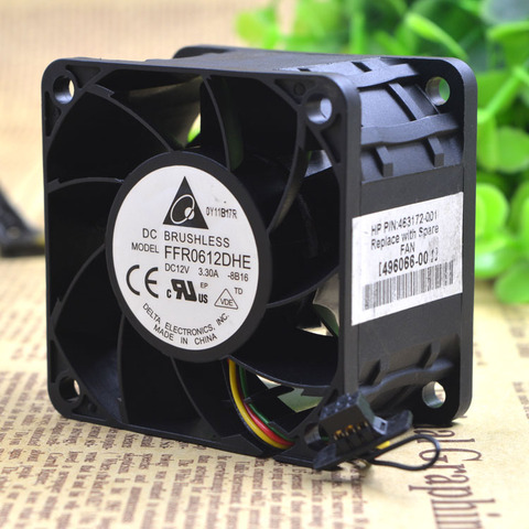 Original FFR0612DHE Computer Blower Cooling Axial Fan FFR0612DHE-8B16 DC 12V 3.3A 6038 60*60*38mm ► Photo 1/3