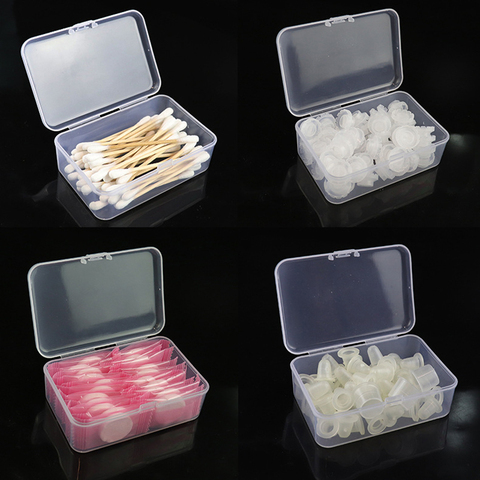 Microblading Transparent Tattoo Needles Storage Box Make up Cotton Pad Box Cotton swab Box Tattoo accessory ► Photo 1/5
