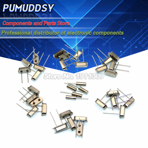 hc-49s DIP Crystal Oscillator electronic Kit resonator ceramic quartz resonator 7values X 5PCS 32.768K 6 8 10 12 11.0592 16MHZ ► Photo 1/1