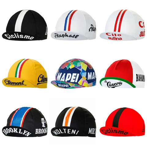 Retro cycling cap Men and women lightweight bicycle Headwear summer gorra ciclismo hombre Road bike cycling hat ► Photo 1/6