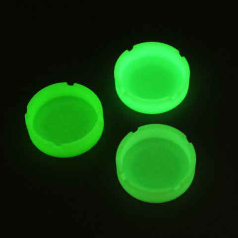 1pcs Glow In The Dark Luminous Silicone Soft Ashtray For Smoking Cigarette Cigar ► Photo 1/6