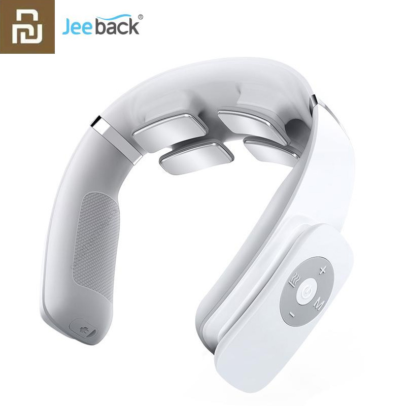 Jeeback Cervical Massager G2 TENS Pulse Protect the Neck 190g Double Effect  Hot Compress L-Shaped Wear Work Mijia App