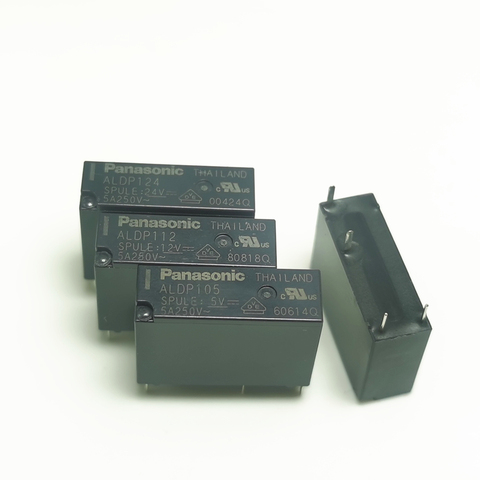 2PCS/lot Relay ALDP105 ALDP112 ALDP124 5A 4PIN  ALD105 ALD112 ALD124  3A a group of normally open ► Photo 1/3