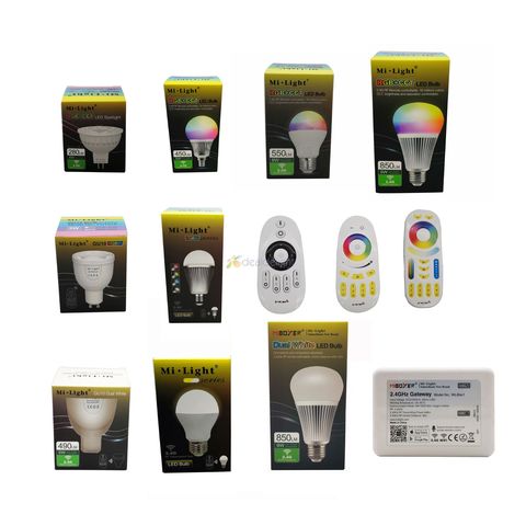 Mi.light 2.4G 4W 5W 6W 9W 12W Led Bulb,MR16 GU10 E14 E27 Led Lamp Smart Wireless CCT RGBW RGBWW RGB+CCT Led Light ► Photo 1/6