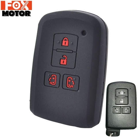 For Toyota Sienta Alphard Voxy Noah Esquire Harrier Silicone Remote Key Case Fob Shell Cover Skin 4 Button 2015 - 2022 ► Photo 1/6