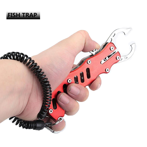 Fishing Gripper Portable aluminium alloy Fish Grip Lip Clamp Grabber Tool Fish Controller Fishing Plier Accessoryer ► Photo 1/6