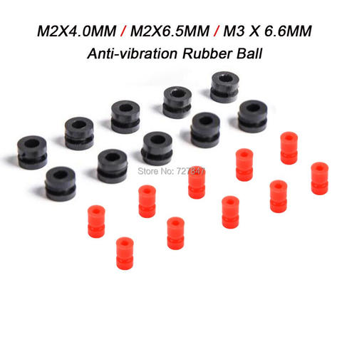 10/30pcs M2 /M3 Anti-vibration Rubber Shock Absorber Ball Suspension ball Shock Damping Ball for Mounting Hole Flight Controller ► Photo 1/6