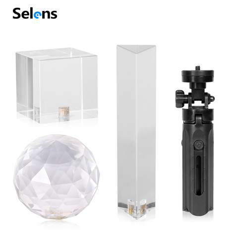 Selens Photography Prism with 1/4'' Vlogger Photography Crystal Ball Optical Glass Magic Photo Ball Photography Studio Accessori ► Photo 1/6