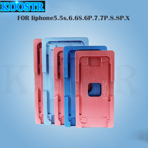 Aluminium Mould For iPhone 5/6/6S/7/8/8plus/X Laminator mold metal jig Only for the front glass with frame Location for OCA user ► Photo 1/1