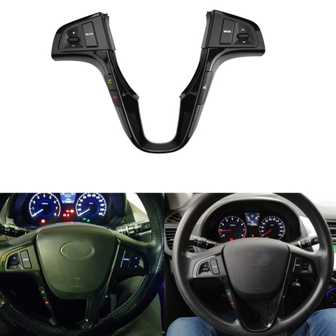 Steering Wheel Audio Switch Control Buttons For VERNA SOLARIS button switch volume phone back light controller ► Photo 1/6