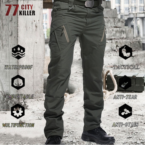 Plus Size City Tactical Pants Men Military Waterproof Combat Trousers Men Army SWAT Multi-pockets Wear-Resistant Joggers S-5XL ► Photo 1/6