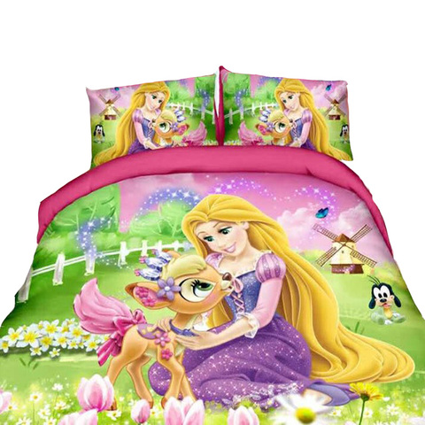 Tangled Rapunzel Princess Bedding Set, Twin Size Bedspreads