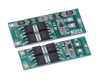 2S 20A 7.4V 8.4V 18650 Lithium battery protection board/BMS board standard/balance ► Photo 1/2