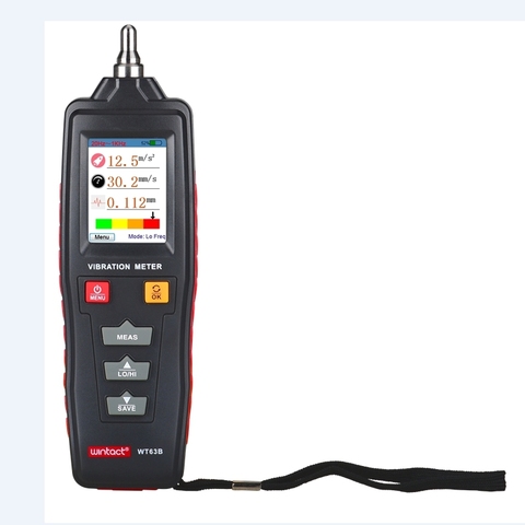 WT63B Vibration Analyzer Color LCD Digital Vibration Meter Rotate Acceleration Velocity Displacement High Low Frequency Tester ► Photo 1/6