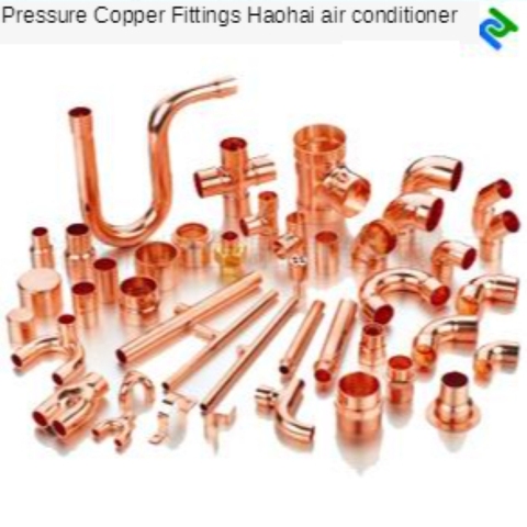 Red Copper Vertical Connection Bulk Copper Pipe Fittings Refrigeration Copper Pipe Bundle Connection Suitable for Welding ► Photo 1/6