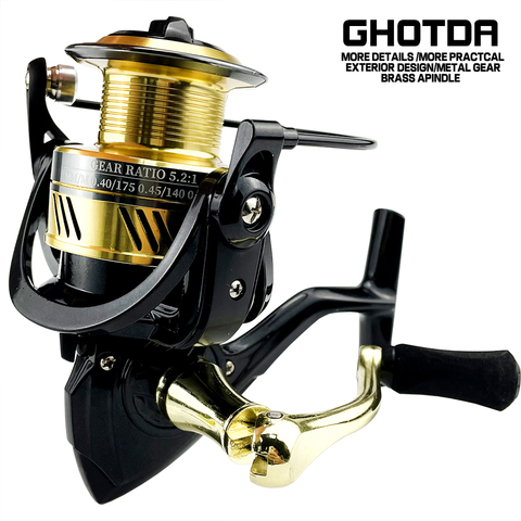 Fishing Reel DW2000-7000 Drag 8kg Metal Spool Handle Spinning Reel Saltwater Carp Reel Fishing ► Photo 1/6