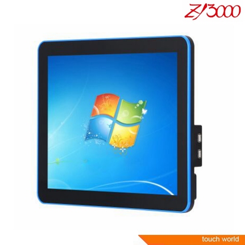 NEW fanless J1900 4G 64G SSD 15 inch capacitive multi touch screen all in one PC put on the wall ► Photo 1/6