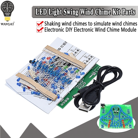 laboratory Swing bells Wobbly Windbell Fun Electronic DIY Kit Wring 95 LEDs Wind bell 5V 9V ► Photo 1/6
