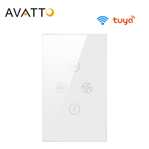AVATTO Tuya Wifi Fan Light Switch, Smart Ceiling Fan Lamp Switch with Various Speed Voice Controlled by Alexa, Google Home ► Photo 1/6