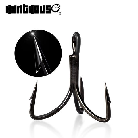 Hunthouse 5-8pcs/lot fishing hooks 1/0 2# 4# 6# tremble Hook high carbon steel sharp hooks fishing tackle equipments ► Photo 1/6