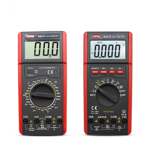 SZBJ BM91A/BM91B High Precision Digital Multimeter AC/DC Backlight Automatic Range Capacitance Meter ► Photo 1/6