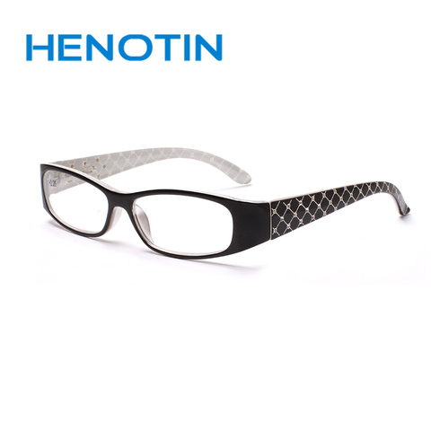 Stylish rectangular reading glasses, spring hinge, male and female readers glasses, diopter 0.5 1.75 2.0 3.0 4.0... ► Photo 1/4