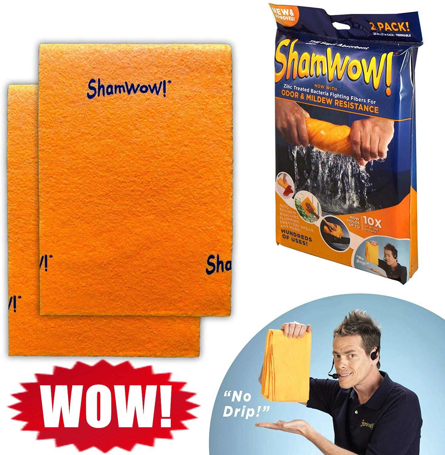 2-Pack Shamwow Super Absorbent Cloths