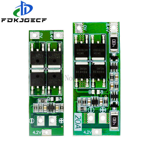 2S 20A 7.4V 8.4V 18650 Lithium battery protection board/BMS board standard/balance ► Photo 1/4