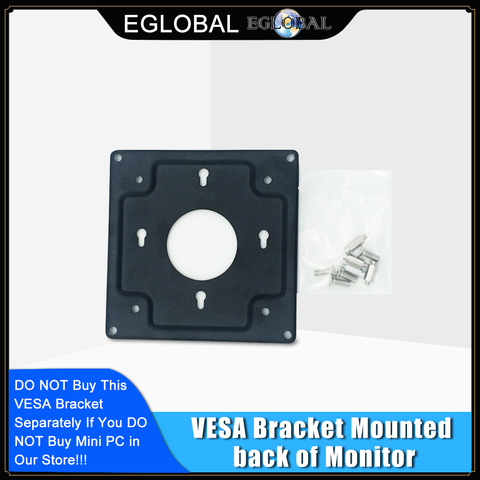 Free Shipping Thin PC i3 i5 i7 Hanging VESA Bracket Mounted back of Monitor, Monitor Bracket for Mini PC Bracket VESA Port ► Photo 1/1