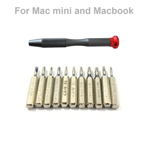 12 in 1 Torx Security Screwdriver Set TR6 T8H TR9 *1.2 *1.5 P5 Y2.0 PH000 PH00 SL 2.0 for Macbook Mac Mini SSD opening tool Kit ► Photo 1/1