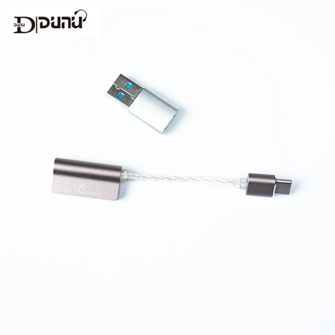 DUNU DTC100 Hifi DAC AMP DSD256 Portable Amplifier Decoding Line USB Type-C To 3.5 Interface Adapter ESS9118EC Chip DAC Cable ► Photo 1/6