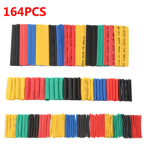 164pcs Set Polyolefin Shrinking Assorted Heat Shrink Tube Wire Cable Insulated Sleeving Tubing hand tools Set ► Photo 1/6