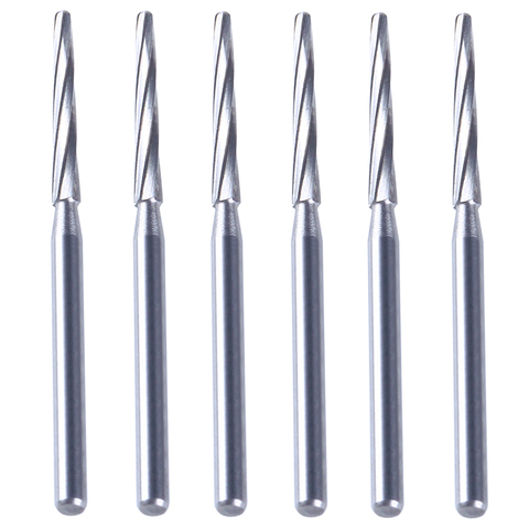 6 Pcs/Box Dental Drills Lab Tungsten Steel Carbide Burs Dental Clinical Zekrya FG Finishing Burs High Speed Cutters 28mm Sale ► Photo 1/6