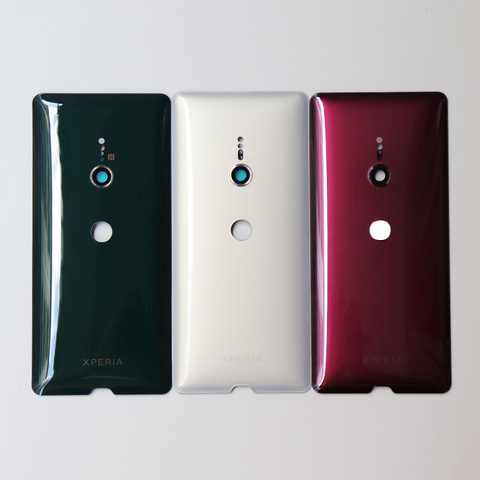 Original Back Glass For Sony Xperia XZ3 Battery Cover Door Housing Rear Case +Camera Lens Replacement Parts With Adhesive ► Photo 1/5