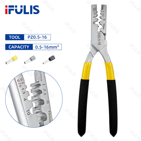 PZ0.5-16 crimping tool germany style crimping pliers for Cable End Sleeves Special tube terminals clamp hand tools ► Photo 1/6