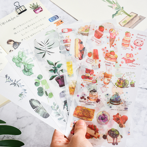 3pcs/set  2022NEW Cartoon Flowers Leaves Sticker  DIY Diary Decor Stickers Scrapbook cute Stationery journal Supplies ► Photo 1/4
