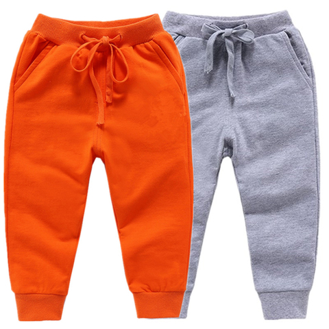 New Warm Boys Girls Casual Sport Pants Velvet Pants For 2-10 Yeas Solid Jogging Enfant  Kids Children Trousers ► Photo 1/5