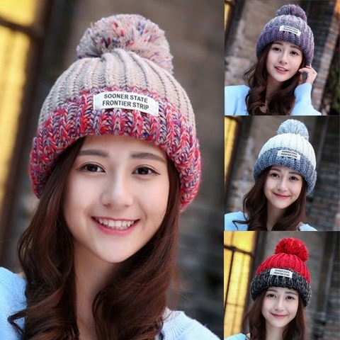 Autumn and winter knitted hat Korean millinery hat warm wool hat casual Korean version sweet winter tide cap hat South Korea ► Photo 1/6