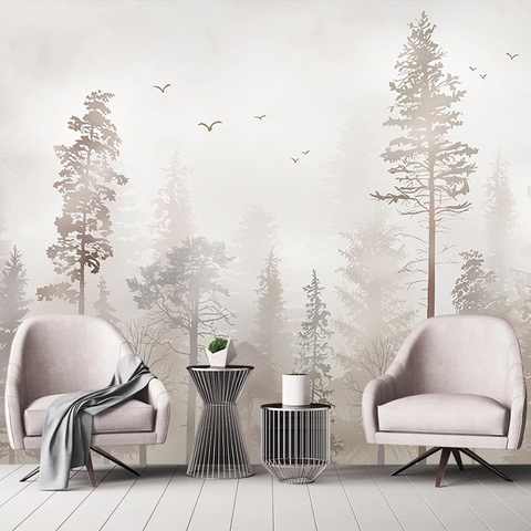 Custom Mural Wallpaper 3D Nostalgic Forest Bird Fresco Living Room TV Sofa Bedroom Home Decor Wall Painting Papel De Parede 3 D ► Photo 1/6