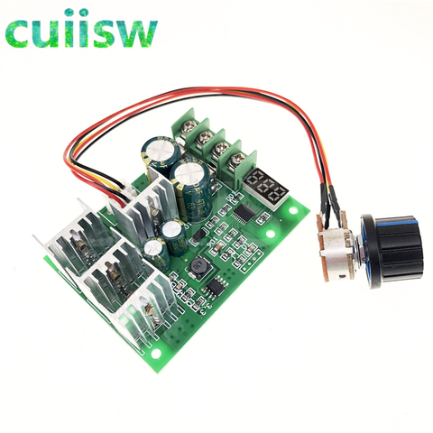 DC 6-60V 30A Adjustable LED Digital Motor Speed Regulator PWM DC Motor Speed Controller Motor Speed Control Governer 12V 24V 36V ► Photo 1/5