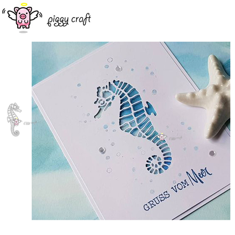 Piggy Craft metal cutting dies cut die mold Seahorse decoration Scrapbook paper craft knife mould blade punch stencils dies ► Photo 1/6