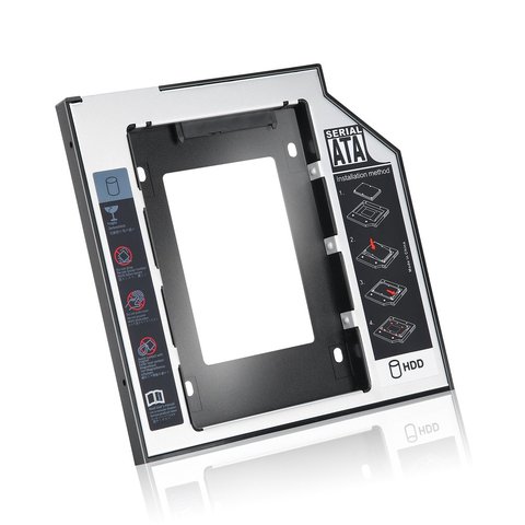 CHIPAL Aluminum 2nd Second hdd Caddy 9.5mm SATA 3.0 Optibay 2.5'' SSD DVD CD-ROM Enclosure Adapter Hard Disk Drive Cases Box ► Photo 1/6