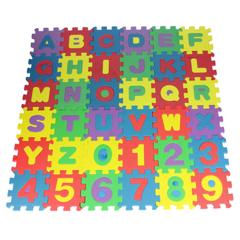 36pcs Letters Play Mats Baby Kids Toys Interlocking Exercise Soft EVA Foam Jigsaw Puzzle Educational Alphabet Toys New Dropship ► Photo 1/6