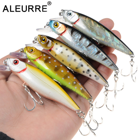 1PCS Floating Minnow Fishing Lure Hard Artificial Bait 85mm 9g Quality Hooks Crankbait Plastic Wobblers For Pike Bass Tackle ► Photo 1/6