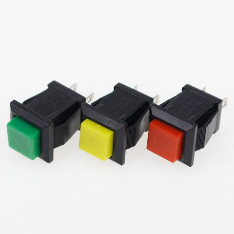 6PCS ON-OFF Momentary/Latching square push ON switch 2A 250V/4A 125V AC electric switch DS-429 ► Photo 1/6