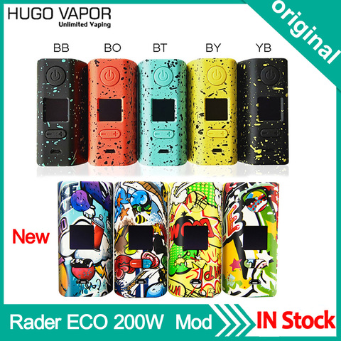 Original e cigarette Vape Mod Rader ECO 200W Box MOD Support Dual 18650 Battery VV/VW/Bypass Mod For 510 VS Thro Pro mod ► Photo 1/1