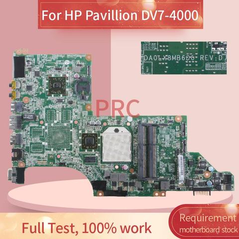 605496-001 605496-501  For HP Pavillion DV7-4000 Notebook Mainboard DA0LX8MB6D1 AMD DDR3 Laptop motherboard ► Photo 1/6