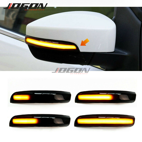 For Ford Kuga Escape C520 EcoSport 13-18 Focus 3 MK3 SE ST RS US C-Max S-Max LED Dynamic Side Mirror Indicator Blinker Light ► Photo 1/6